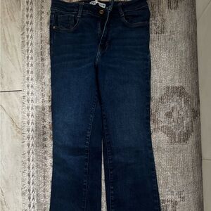 Zara Dark Blue Flare Jeans